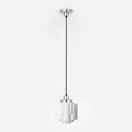 Hanglamp aan snoer Circle 20's Matnikkel - Art Deco Trade
