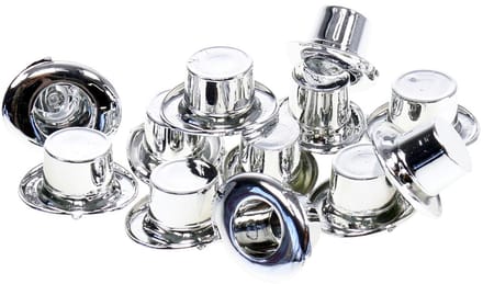 Cilinder mini zilver 12 st, 12 Stück