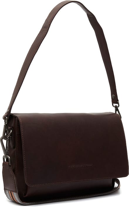 Chesterfield Aviles Waxed Pull Up Schoudertas - Bruin