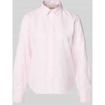 Gant Overhemd Regular Fit roze gestreept popeline overhemd