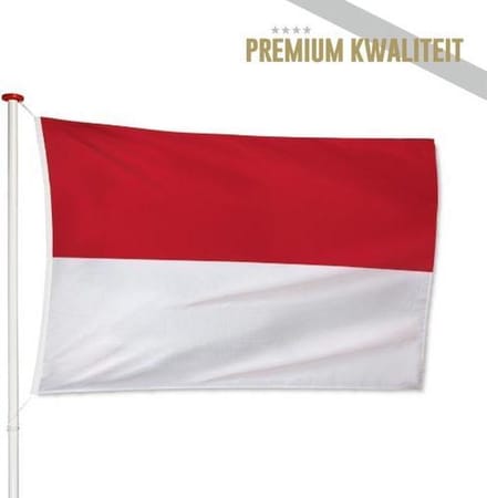 Monegaskische Vlag Monaco 40x60cm - Kwaliteitsvlag - Geschikt voor buiten