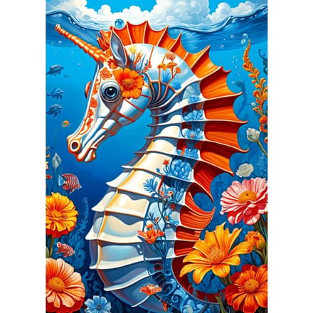 Enjoy Puzzle legpuzzel zeepaardje - 1000 stukjes puzzel plezier.