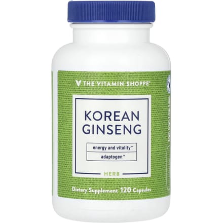 The Vitamin Shoppe, Ginseng Coréen, 648 mg, 120 Capsules