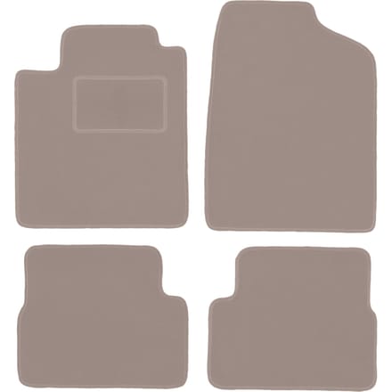 Beige veloursmatten voor: Nissan Micra K12 hatchback (2002-2010)
