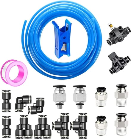Luchtslang van Polyurethaan 10m, 6mm buitendiameter en 4mm binnendiameter, flexibel en duurzaam