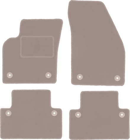 Beige veloursmatten voor: Volvo C30 hatchback (2006-2012)