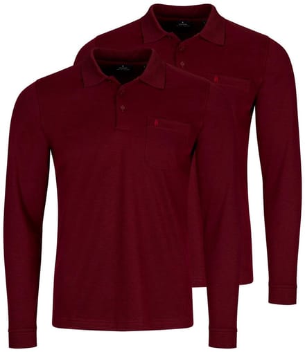 RAGMAN Heren poloshirt 2 pack Basic