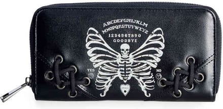 Banned - SKELETON BUTTERFLY Dames portemonnee - Zwart