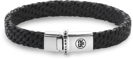 Rebel & and Rose - Armband - Mastery Collection - Woven Black - RR-L0161-S Heren