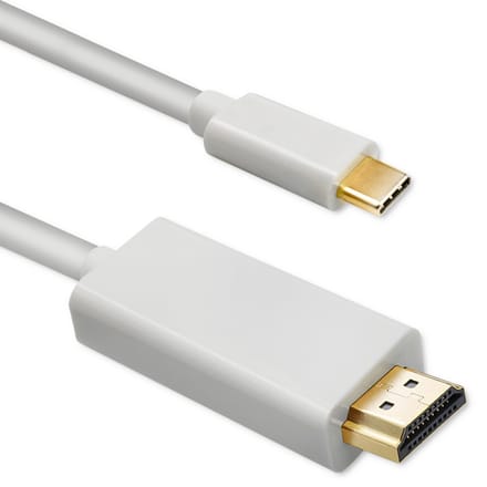 Qoltec USB 3.1 Type C-kabel mannelijk/HDMI A mannelijk |   4K |   Alternatieve modus |   1m