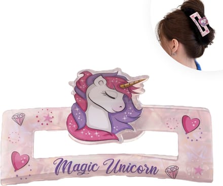 Unicorn Haarklem Meisjes - Grote Haarklem - Haarclips - 10 x 5 x 5 cm