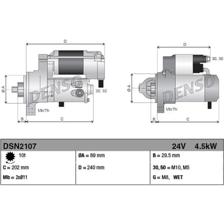 Starter DENSO DSN2107