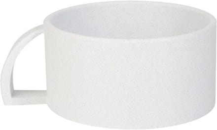 Scheerzeepbakje - Schuimkom - Dagelijkse verzorging - Verbeterde schuimondersteuning - 7 cm breed - Wit