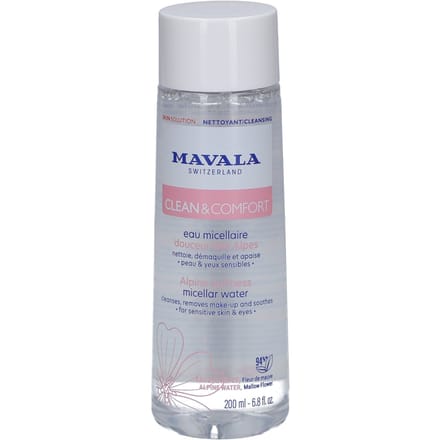Mavala, Clean & Comfort, Micellar Water, Fragrance-Free, 6.8 fl oz (200 ml) white