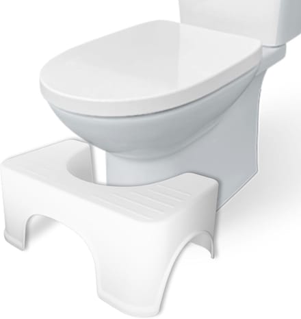 Ergonomische Toiletkruk voor Optimale Zitpositie - Universeel Pasvorm, Wit, Inclusief Digitale Handleiding