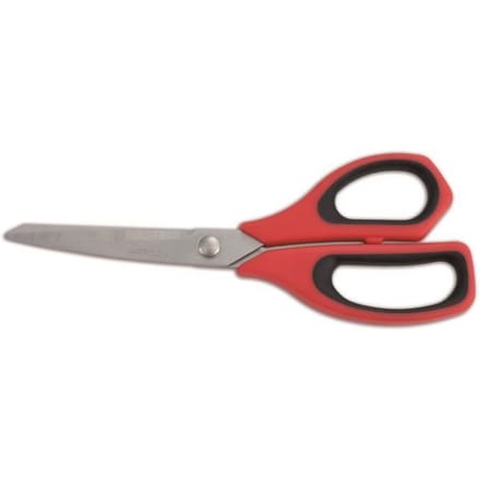 Ciseaux de cuisine Arcos 185722 en acier inoxydable et mangue Polypropylène + 240 mm élastomère rouge sous blister.