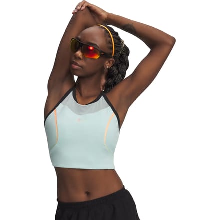 Under Armour Velociti Elite Crop  Hardloopshirt Dames-mint, koraal