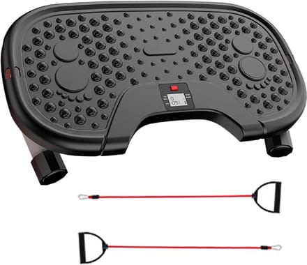 Trapstepper voor thuis - Beentrainer machine - Onderlichaam trainen - Stille werking - 55.5 x 30.5 cm - Zwart
