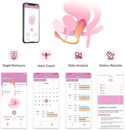 Magic Motion - Flamingo Max Vibrerend Ei en Kegeltrainer in 1 - Roze