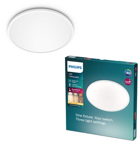 Philips Superslim plafonnière - warmwit licht - 15W