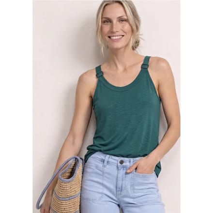 Top met V-hals en decoratief detail