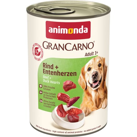 animonda GranCarno Original Adult 6 x 400 g - Rund & Eendenhartjes