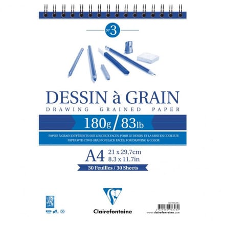 Clairefontaine tekenpapier-schetsblok met greep, A4-formaat
