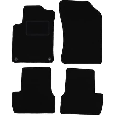 Zwarte veloursmatten voor: Citroen C3 II hatchback (2009-2016)