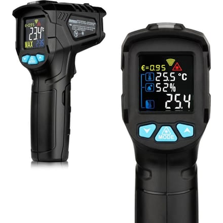 Industriële digitale infraroodthermometer, draagbare infrarood-LCD-temperatuurmeter IR01A