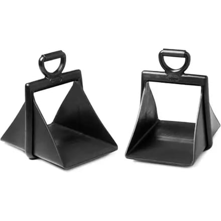Hispano Hipica Non Covered Pvc Western Stijgbeugels Zwart 13 x 22 cm