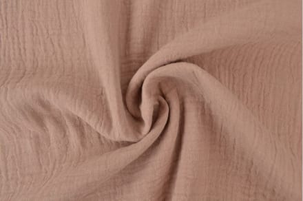 Mousseline stof - 1 meter - Per meter - Dusty roze - 135cm breed