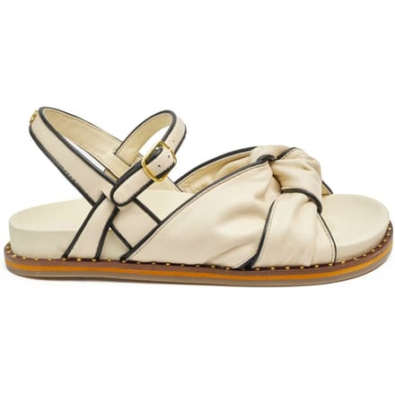 Fabienne Chapot Sasa Sandal Cream White Maat: 36 | Sandalen Outlet | Dames | Wit