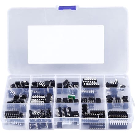 150 Stuks 10 Soorten Geïntegreerde Circuit Chip Platte Pin IC Chips Assortiment IC Chip Socket Adapter Kit