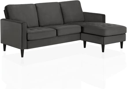 Strummer-Sofa - 3-zits - Grijs Fluweel