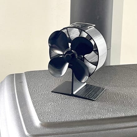 Ronde Haardventilator - Kachelventilator voor houtkachel - Compact