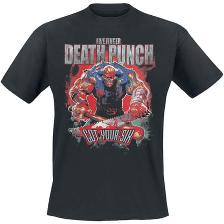 Five Finger Death Punch T-shirt - Got Your Six - M - voor Mannen - zwart
