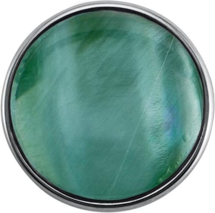 Quiges - Drukknoop Mini 12mm Parelmoer Schelp Mint Groen - EBCMK115