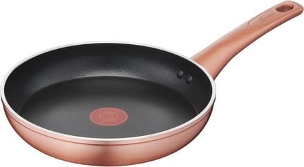 Antiaanbakpan Ø 24 cm met Koper Effect – Ergonomische Handgreep, Geschikt voor Gas en Oven
