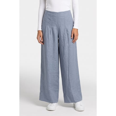 ARKET Ellica Linen Trouser Blue Größe: 36 | Ausgestellte Hosen Outlet | Damen | Weiß