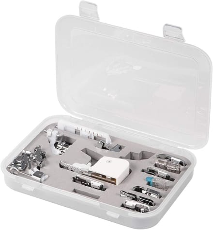 Complete Set van 15 Naaivoeten voor Multifunctionele Naaimachines - Accessoires voor Precisie en Creativiteit