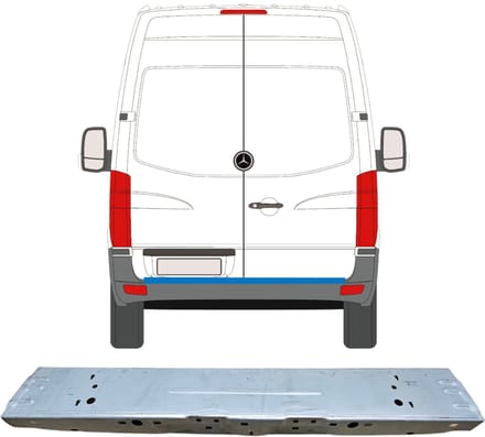 Achterste reparatiepaneel voor Mercedes Sprinter 2006-2018