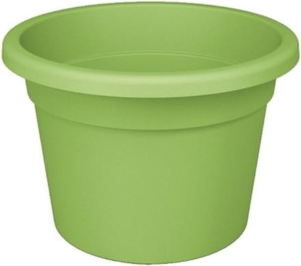 Bloempot Rond Premium 22cm + Bodemgaten LINDEGROEN Nicoli / 5 STUKS ! /