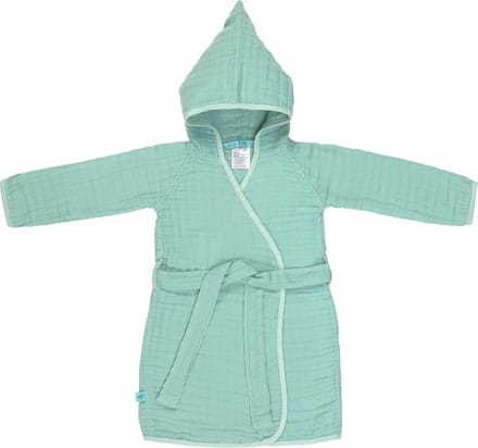 Lässig - Badjas - Mousseline - Mint - maat 80-86cm