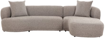 House Nordic Kingston Bruin 2-Zits + Chaise Lounge Rechts