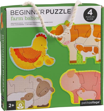 Beginners Puzzel - Legpuzzel - Kind Ontwikkeling - 18 Stuks - 21x22cm - Boerderij Thema