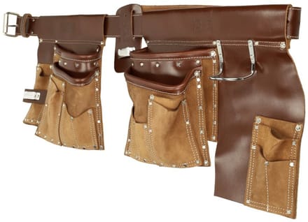 D4E GEREEDSCHAPSGORDEL DELUXE LEDER DONKERBRUIN INVERSE