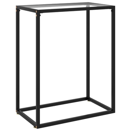 vidaXL - Wandtafel - 60x35x75 - cm - gehard - glas - transparant