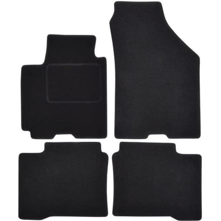 Tapis de sol - Suzuki - Swift - Velours noir - Ajustement précis - Renforcé sous les pédales
