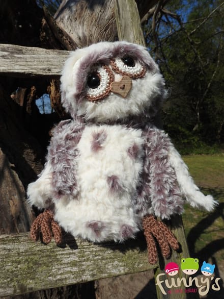 Haakpakket Funny Furry Owl Soft donkerbruin