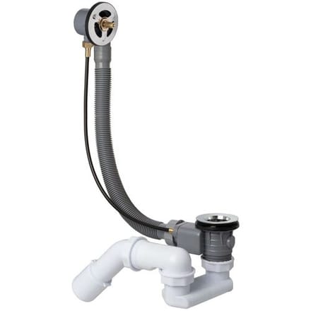 Kronenbach Krontec universal bath waste and overflow fitting, special length 80 cm 611904KB